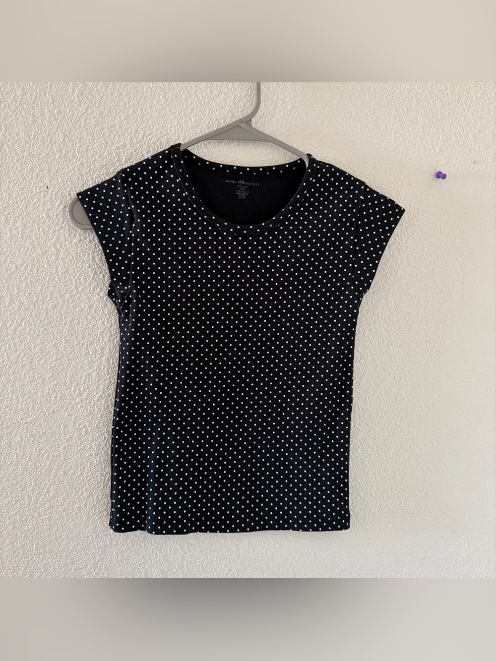 Brandy melville Itzel Black Polka Dots top